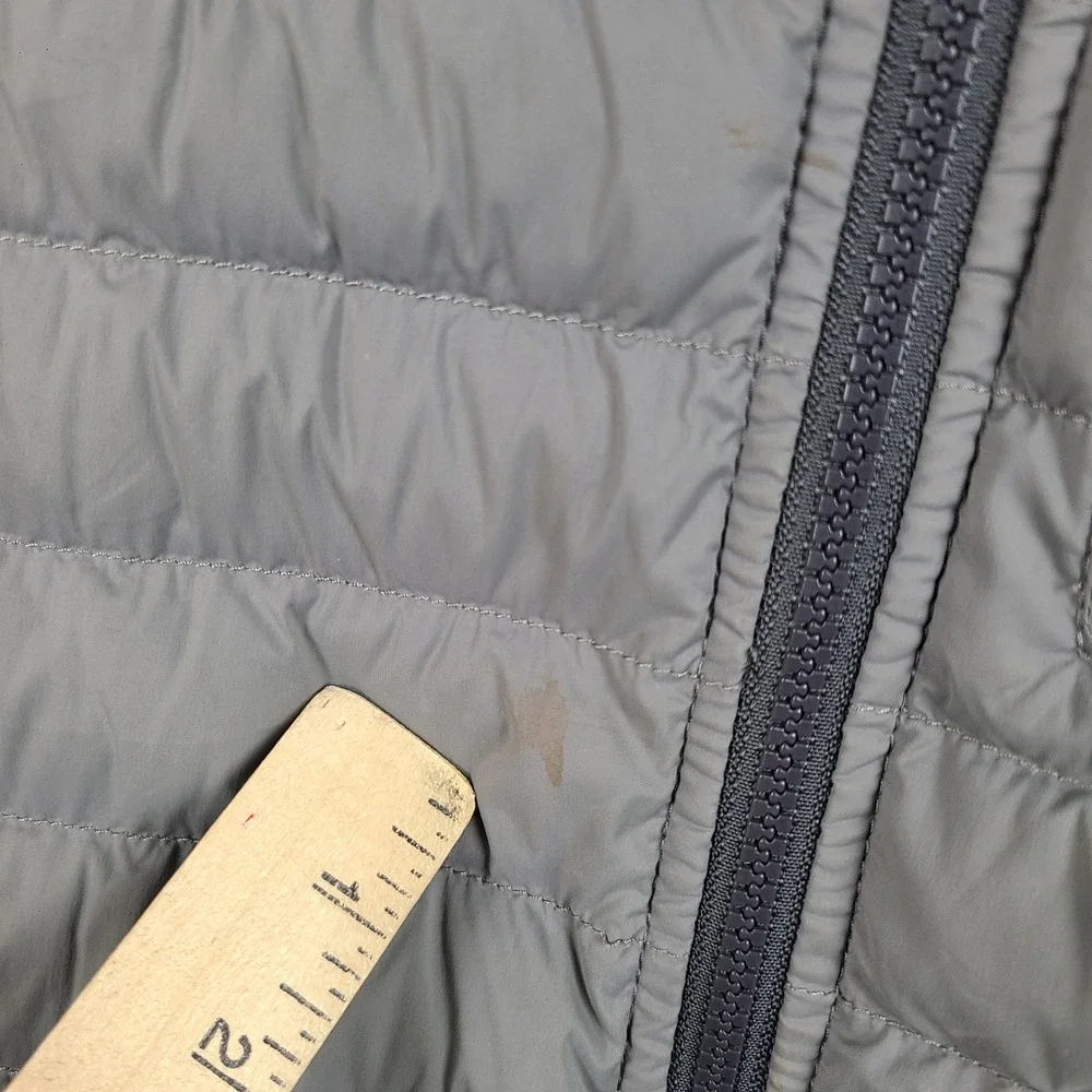 The North Face Trevail 700 Down Hybrid Hooded Jacket Mens M Grey Puffer